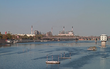 View of Sabarmati Riverfront in Ahmedabad