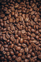  Coffee bean on wooden background