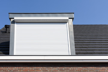 Dormer window with rolling safety  shutter