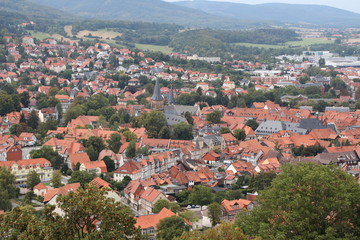 Fototapeta na wymiar Blick über Wernigerode