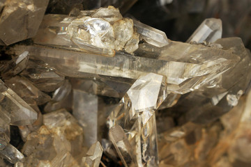 Rock crystal or quartz crystal