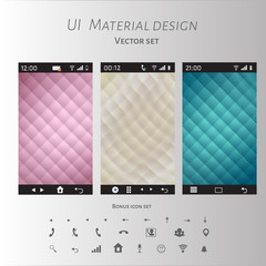 Abstract user interface templates of overlaps paper