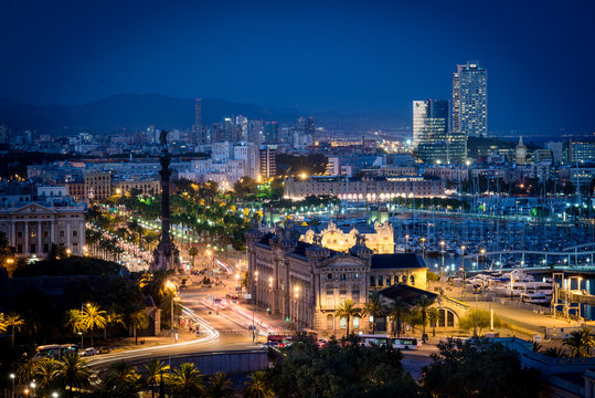 Barcelona Night View