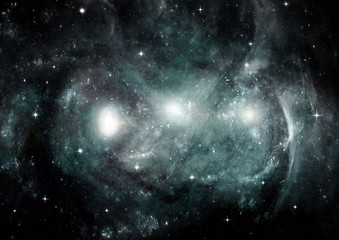 galaxy in a free space