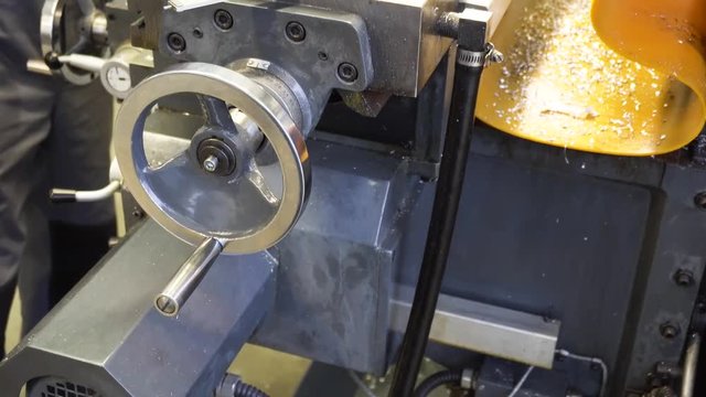 mechanism in metal workshop
