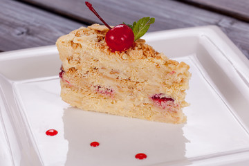 piace of cake close up