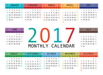 Calendar for 2017