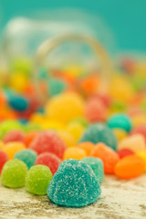 Colorful jelly beans to wallpaper