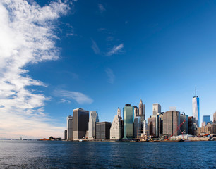 Fototapeta premium Financial district of Manhattan, New York, USA