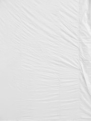Obraz premium Crumpled white fabric texture, cloth background