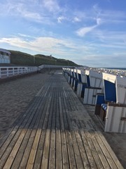 Obraz premium Strandkorb blauer Himmel