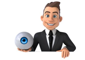 Fun businessman