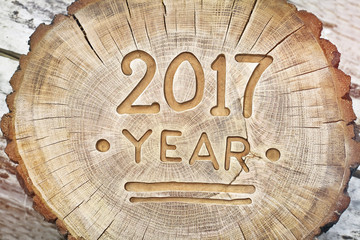 Congratulations to the new 2017 year. Wood carving for your desi