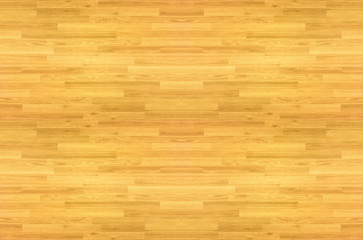 hardwood maple basketball court floor viewed from above.