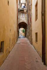 San Gimignano charming narrow streets medieval town