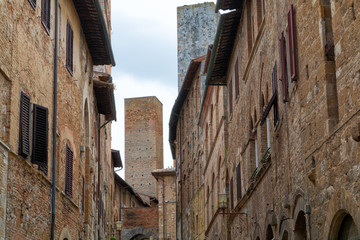 San Gimignano charming narrow streets medieval town