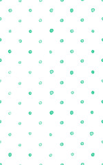 Seamless watercolor abstract dots pattern hand painted background