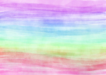 Colorful watercolor hand painted abstract background for textures