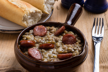 green lentil stew