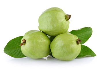 guava on white background