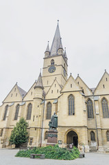 Fototapeta na wymiar The Lutheran Cathedral of Saint Mary from Sibiu, Romania