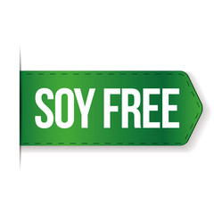 Soy Free sign ribbon