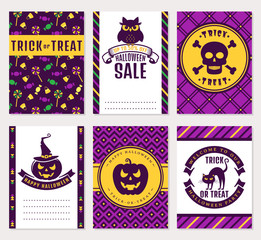 Halloween banners. Vector set.