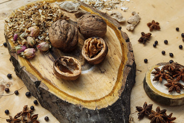 walnut star anise