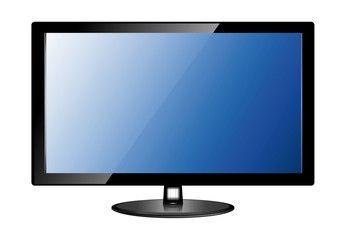 Fototapeta premium lcd tv monitor, vector illustration.