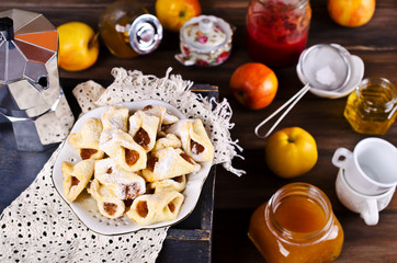 Homemade cookies  with jam