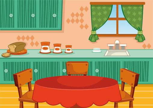 Dining Room Cartoon Изображения: просматривайте стоковые фотографии,  векторные изображения и видео в количестве 5,706 | Adobe Stock