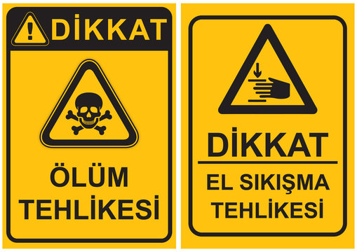ş G&uuml;venliği Levhaları Sembol ve Grafikler