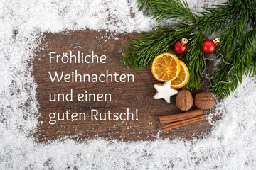 Fr&ouml;hliche Weihnachten und einen guten Rutsch!