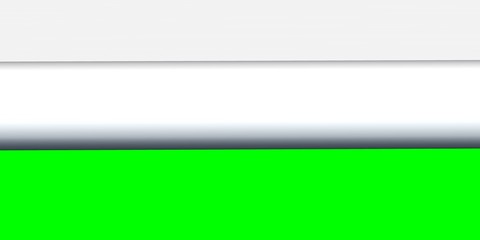 Obraz premium rolled white office paper corner with green screen background