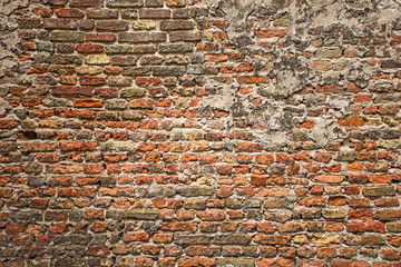 brick wall texture background on day noon light for interior or exterior brick wall building and decoration texture background.
