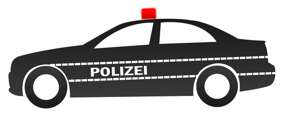 Polizei Auto mit Rotlicht Alarm © rosifan19