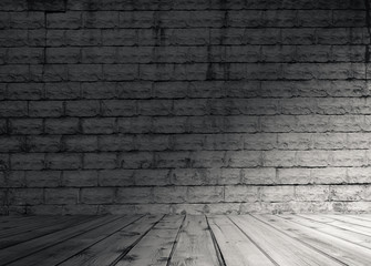 old room with brick wall