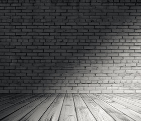 old room with brick wall