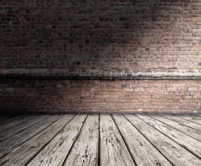 old room with brick wall