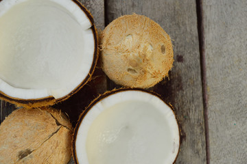Fresh Organic Brown Coconut with White Flesh