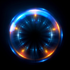 Abstract ring background with luminous swirling backdrop. Glowing spiral. The energy flow tunnel.
Shine round frame with light circles light effect. Glowing cover. Space for your message.