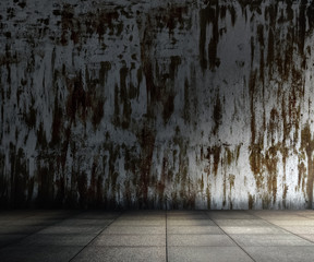 grunge metallic interior