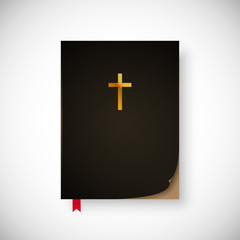 Obraz premium Holy Bible. Isolated on white background. Vector illustration, eps 10.