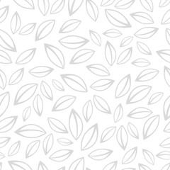 Seamless vector background with decorative leaves. Print. Cloth design, wallpaper.