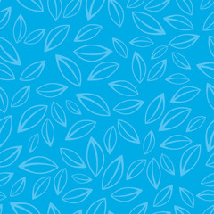Seamless vector background with decorative leaves. Print. Cloth design, wallpaper.