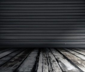 grunge metallic interior