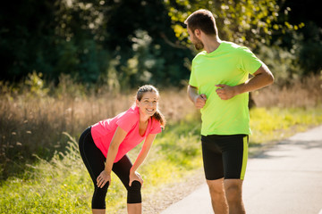 Meet new friend while running