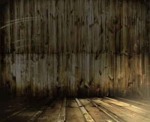 old wooden interior