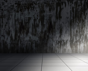 grunge metallic interior