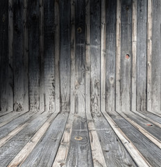 old wooden interior